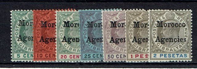 Image of Morocco Agencies SG 17/23 MM British Commonwealth Stamp
